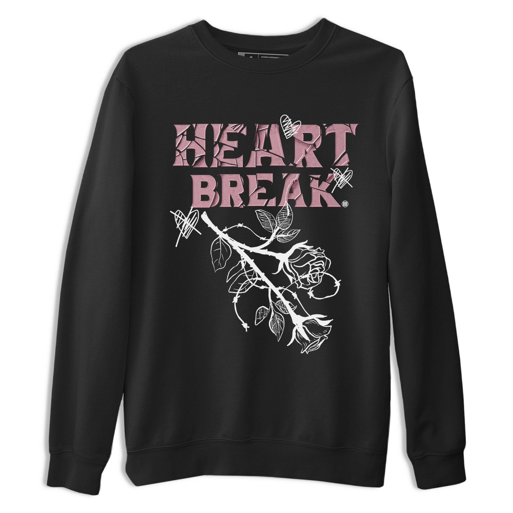 Air Jordan 1 Mauve shirt to match jordans Heart Break sneaker matching t-shirt Jordan 1 High OG Mauve SNRT Sneaker Release Tees Unisex Black 2 T-Shirt