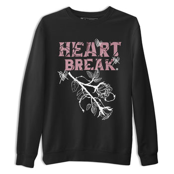 Air Jordan 1 Mauve shirt to match jordans Heart Break sneaker matching t-shirt Jordan 1 High OG Mauve SNRT Sneaker Release Tees Unisex Black 2 T-Shirt