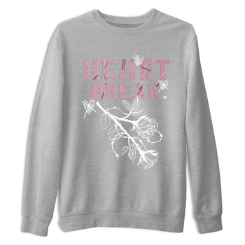 Air Jordan 1 Mauve shirt to match jordans Heart Break sneaker matching t-shirt Jordan 1 High OG Mauve SNRT Sneaker Release Tees Unisex Heather Grey 2 T-Shirt