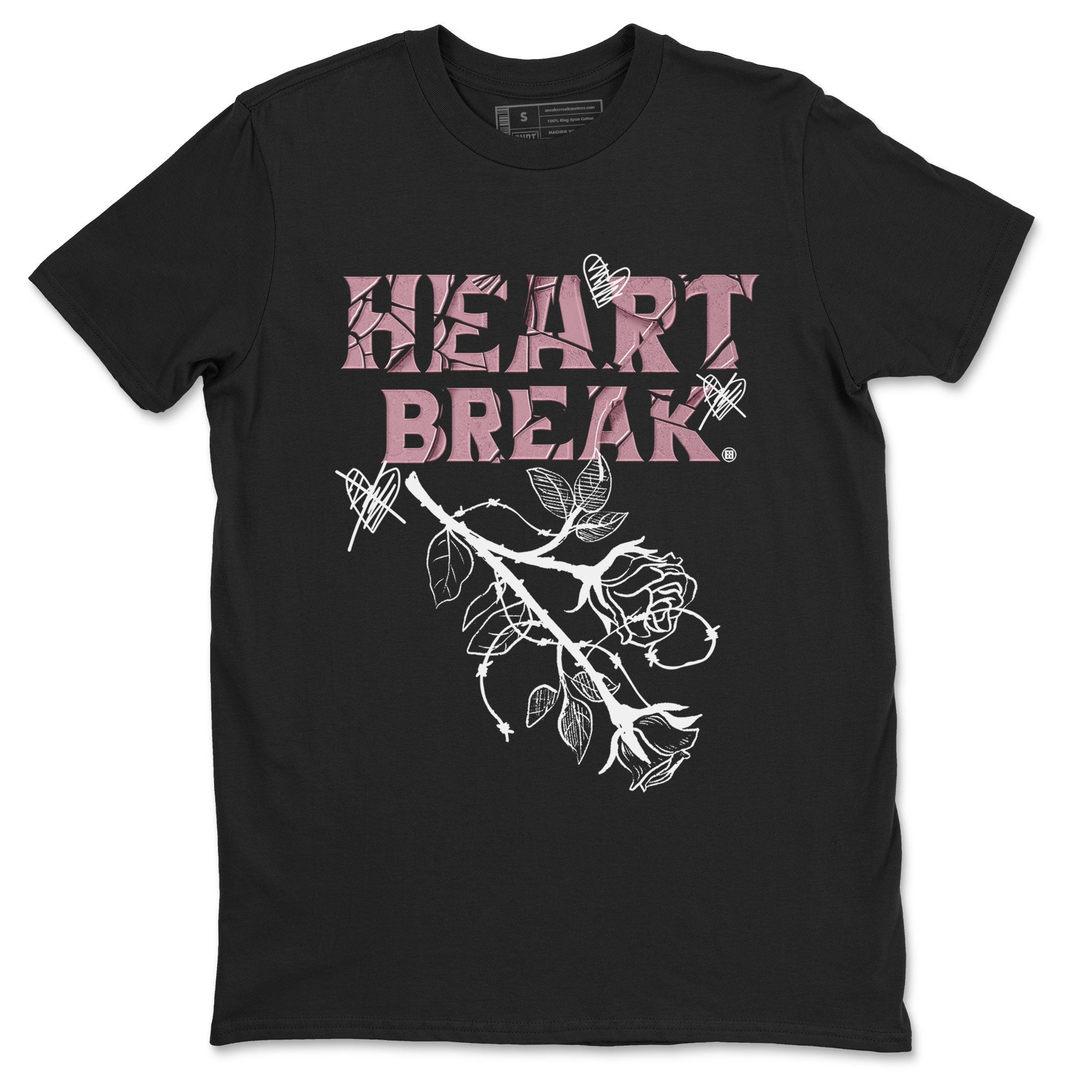 Air Jordan 1 Mauve shirt to match jordans Heart Break sneaker matching t-shirt Jordan 1 High OG Mauve SNRT Sneaker Release Tees Unisex Black 2 T-Shirt