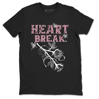 Air Jordan 1 Mauve shirt to match jordans Heart Break sneaker matching t-shirt Jordan 1 High OG Mauve SNRT Sneaker Release Tees Unisex Black 2 T-Shirt