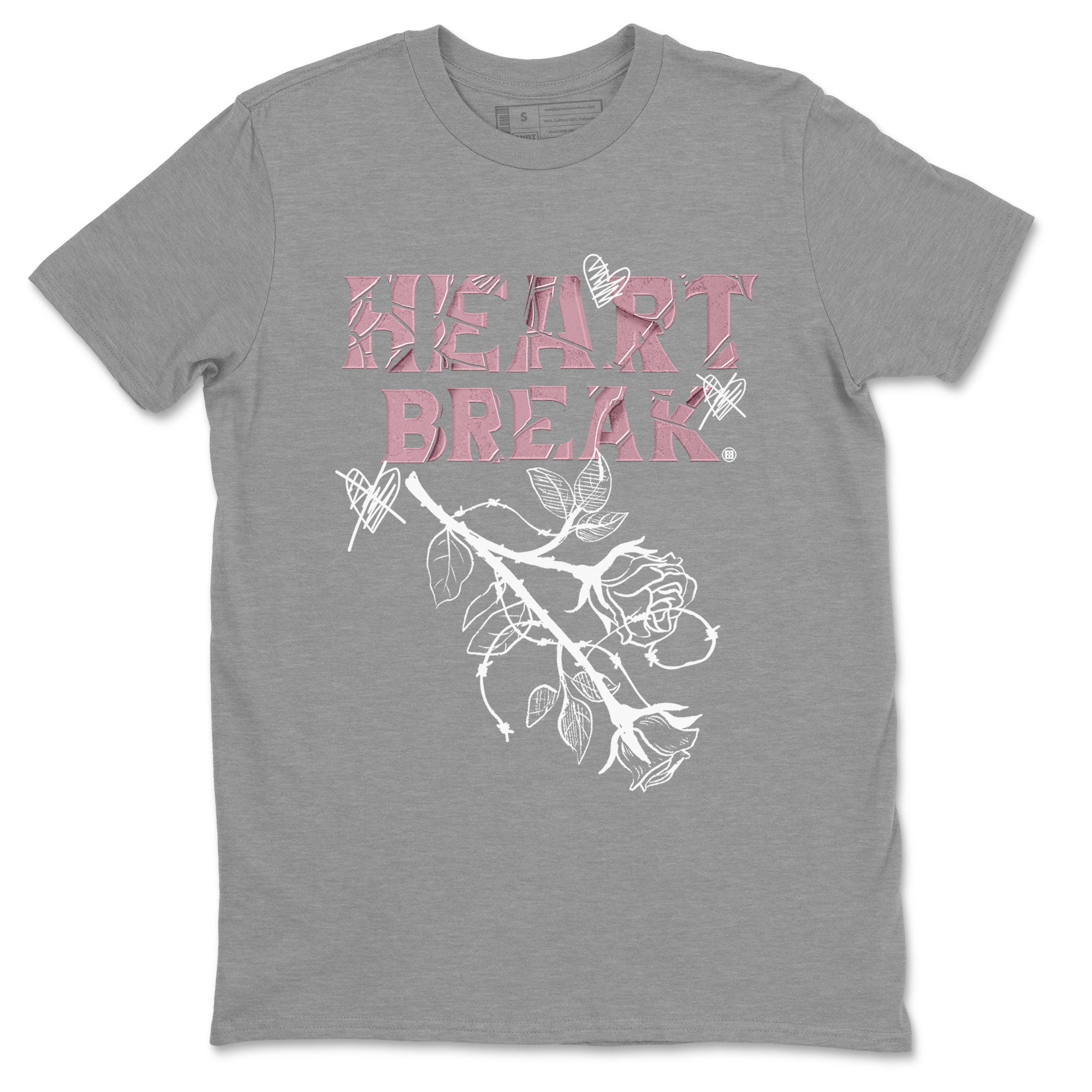 Air Jordan 1 Mauve shirt to match jordans Heart Break sneaker matching t-shirt Jordan 1 High OG Mauve SNRT Sneaker Release Tees Unisex Heather Grey 2 T-Shirt
