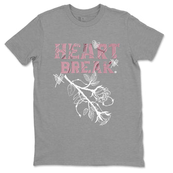 Air Jordan 1 Mauve shirt to match jordans Heart Break sneaker matching t-shirt Jordan 1 High OG Mauve SNRT Sneaker Release Tees Unisex Heather Grey 2 T-Shirt