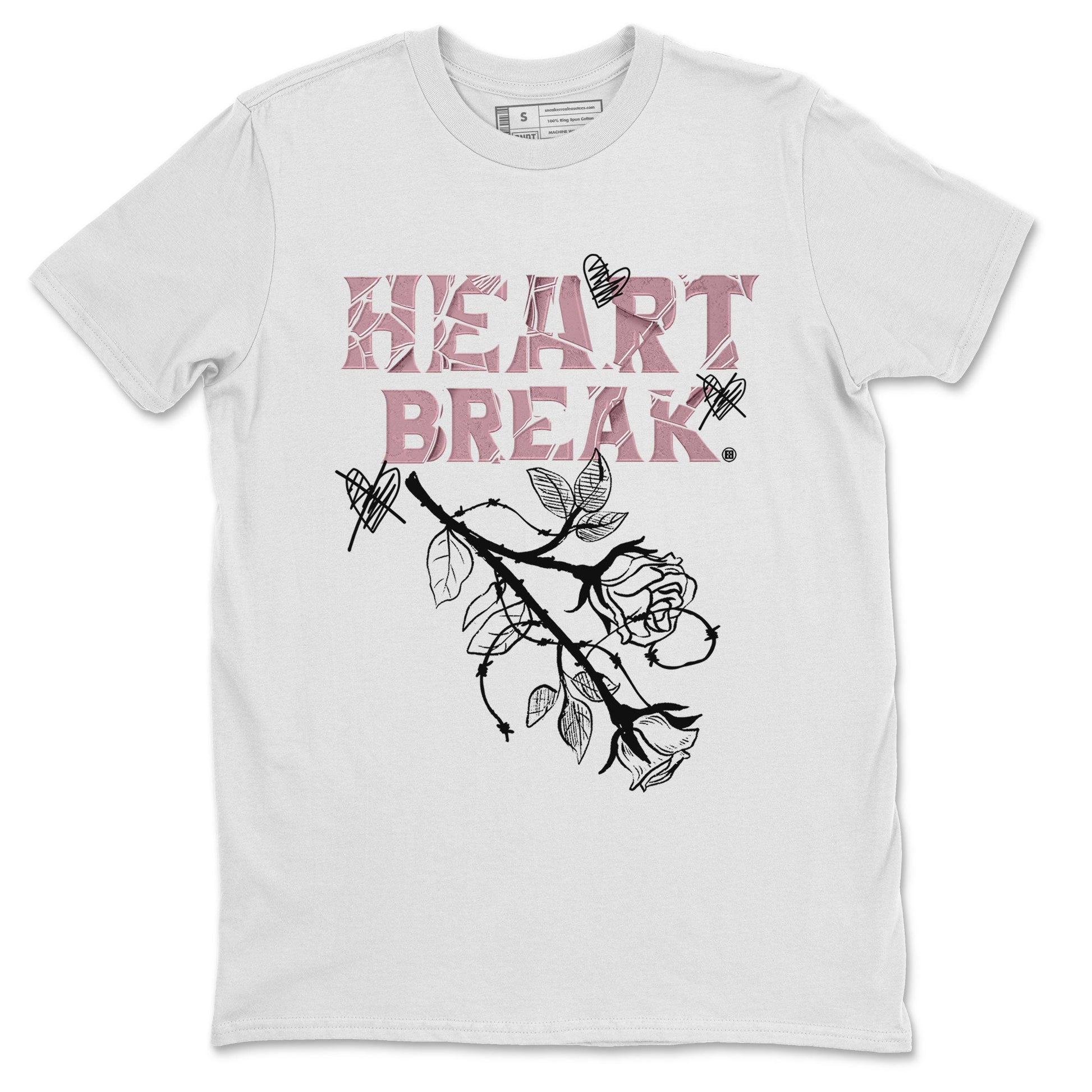 Air Jordan 1 Mauve shirt to match jordans Heart Break sneaker matching t-shirt Jordan 1 High OG Mauve SNRT Sneaker Release Tees Unisex White 2 T-Shirt