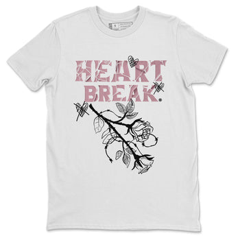 Air Jordan 1 Mauve shirt to match jordans Heart Break sneaker matching t-shirt Jordan 1 High OG Mauve SNRT Sneaker Release Tees Unisex White 2 T-Shirt