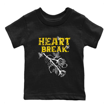 Air Jordan 11 Yellow Python Sneaker Match Tees Heart Break Sneaker Tees Snakeskin 11s Sneaker Tees Kids Shirts Black 2
