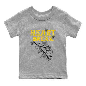 Air Jordan 11 Yellow Python Sneaker Match Tees Heart Break Sneaker Tees Snakeskin 11s Sneaker Tees Kids Shirts Heather Grey 2