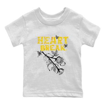 Air Jordan 11 Yellow Python Sneaker Match Tees Heart Break Sneaker Tees Snakeskin 11s Sneaker Tees Kids Shirts White 2