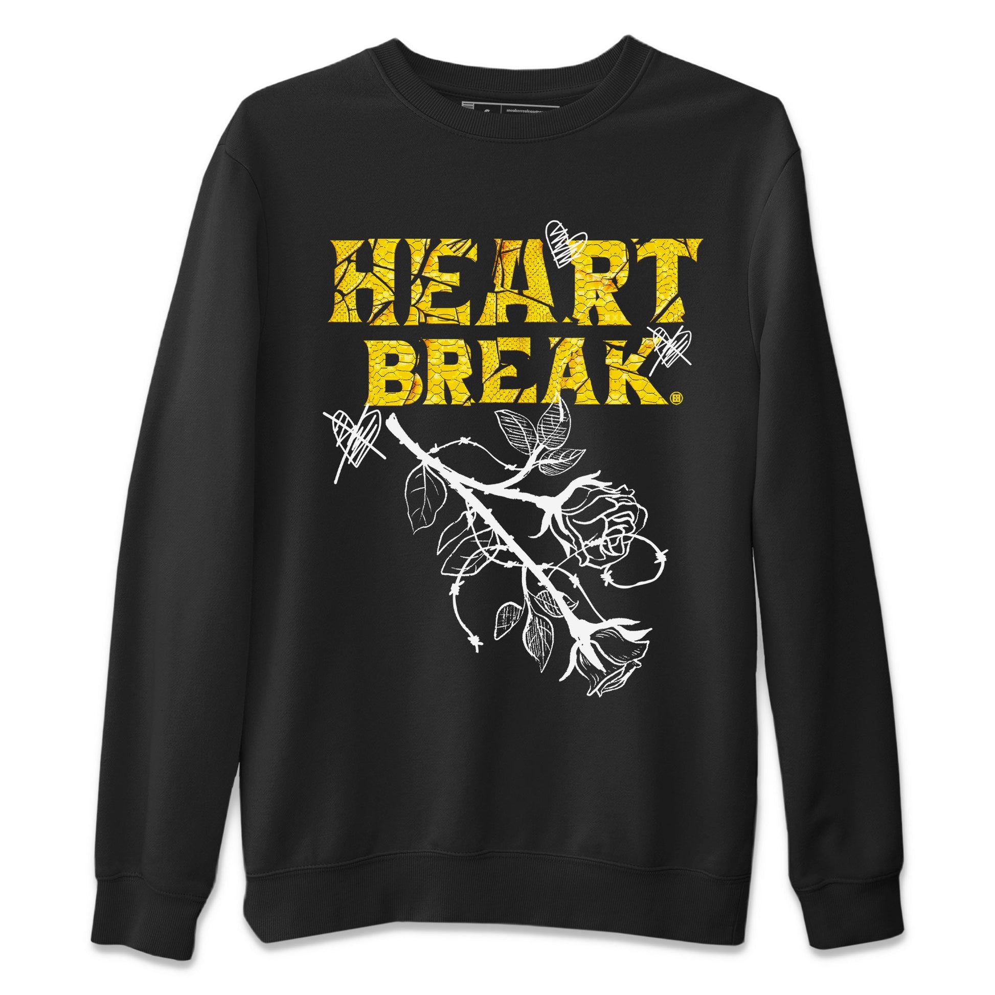 Air Jordan 11 Yellow Python Sneaker Match Tees Heart Break Sneaker Tees Snakeskin 11s Sneaker Tees Unisex Shirts Black 2