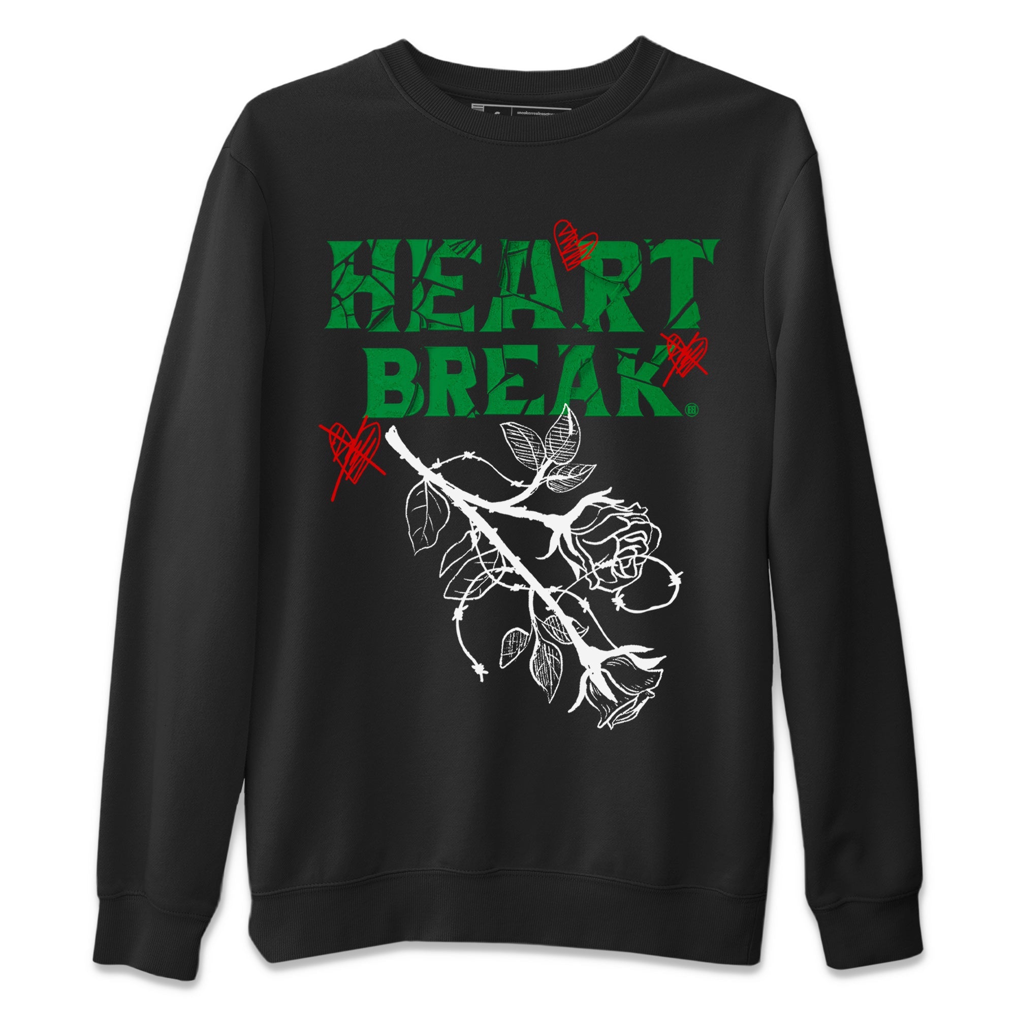 Air Jordan 3 Lucky Green Sneaker Match Tees Heart Break Sneaker Tees 3s Lucky Green Tees Unisex Shirts Black 2