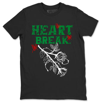 Air Jordan 3 Lucky Green Sneaker Match Tees Heart Break Sneaker Tees 3s Lucky Green Tees Unisex Shirts Black 2