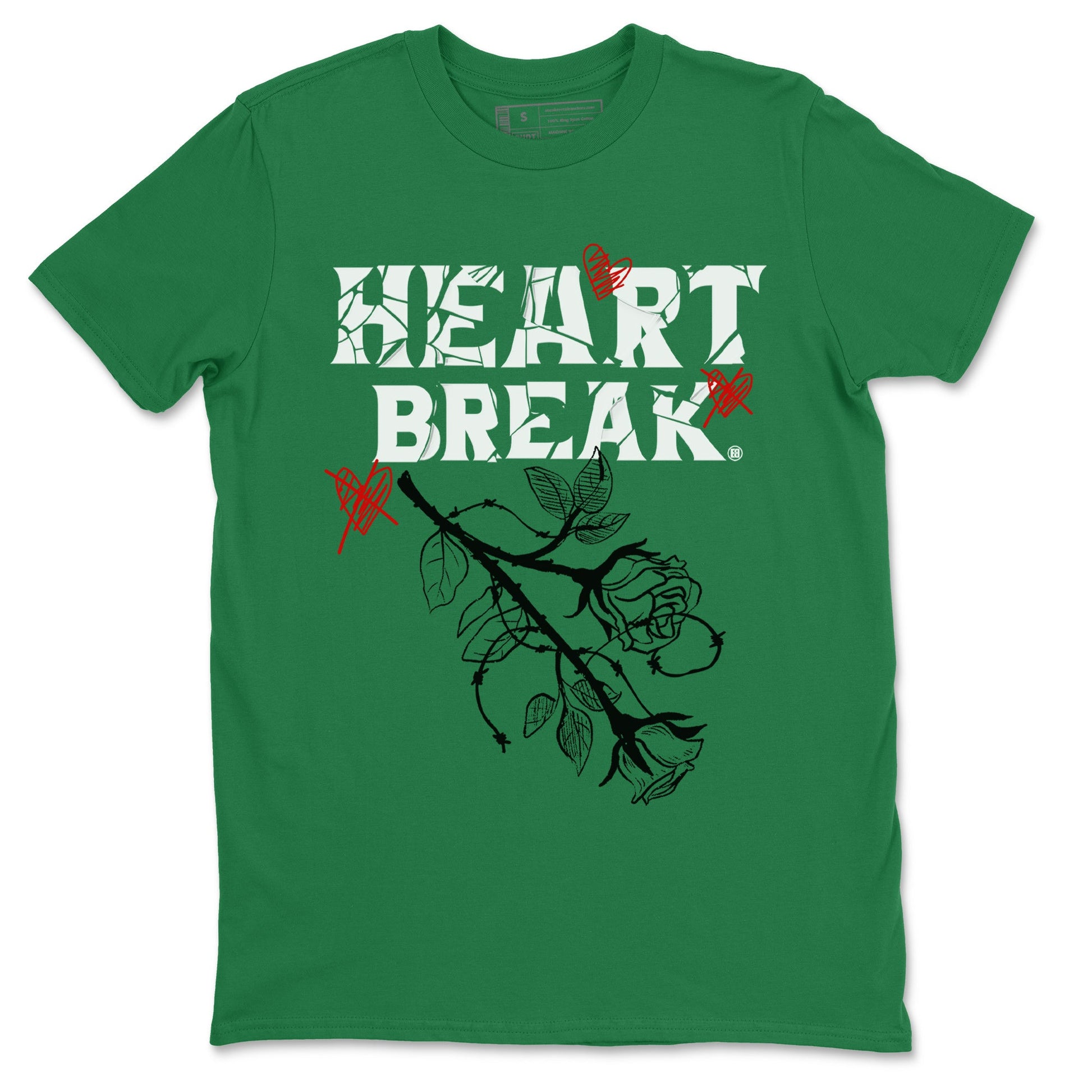 Air Jordan 3 Lucky Green Sneaker Match Tees Heart Break Sneaker Tees 3s Lucky Green Tees Unisex Shirts Kelly Green 2