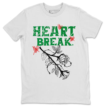 Air Jordan 3 Lucky Green Sneaker Match Tees Heart Break Sneaker Tees 3s Lucky Green Tees Unisex Shirts White 2