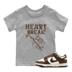 Dunk Low WMNS Cacao Wow sneaker shirt to match jordans Heart Break sneaker tees Dunk Cacao Wow SNRT Sneaker Release Tees Baby Toddler Heather Grey 1 T-Shirt