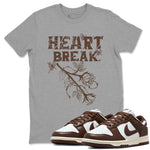 Dunk Low WMNS Cacao Wow sneaker shirt to match jordans Heart Break sneaker tees Dunk Cacao Wow SNRT Sneaker Tees Crew Neck Unisex Cotton Sneaker T-Shirt Heather Grey 1 T-Shirt