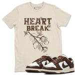Dunk Low WMNS Cacao Wow sneaker shirt to match jordans Heart Break sneaker tees Dunk Cacao Wow SNRT Sneaker Tees Crew Neck Unisex Cotton Sneaker T-Shirt Natural 1 T-Shirt