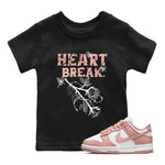 Dunk Low WMNS Rose Whisper shirt to match jordans Heart Break sneaker tees Dunk Rose Whisper SNRT Sneaker Release Tees Baby Toddler Kids Black 1 T-Shirt