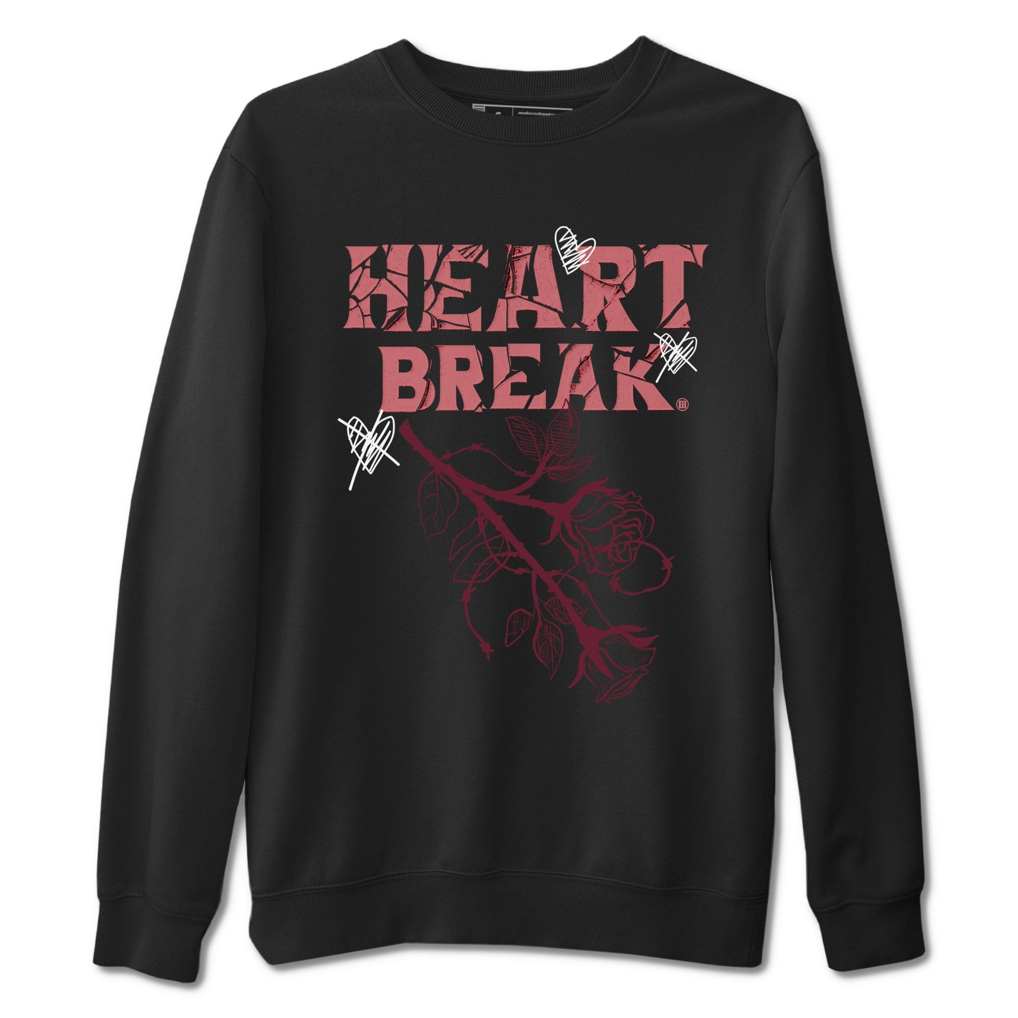Dunks Valentines Day shirt to match jordans Heart Break sneaker tees Dunks Valentine's Day SNRT sneaker Release Tees unisex cotton Black 2 crew neck shirt