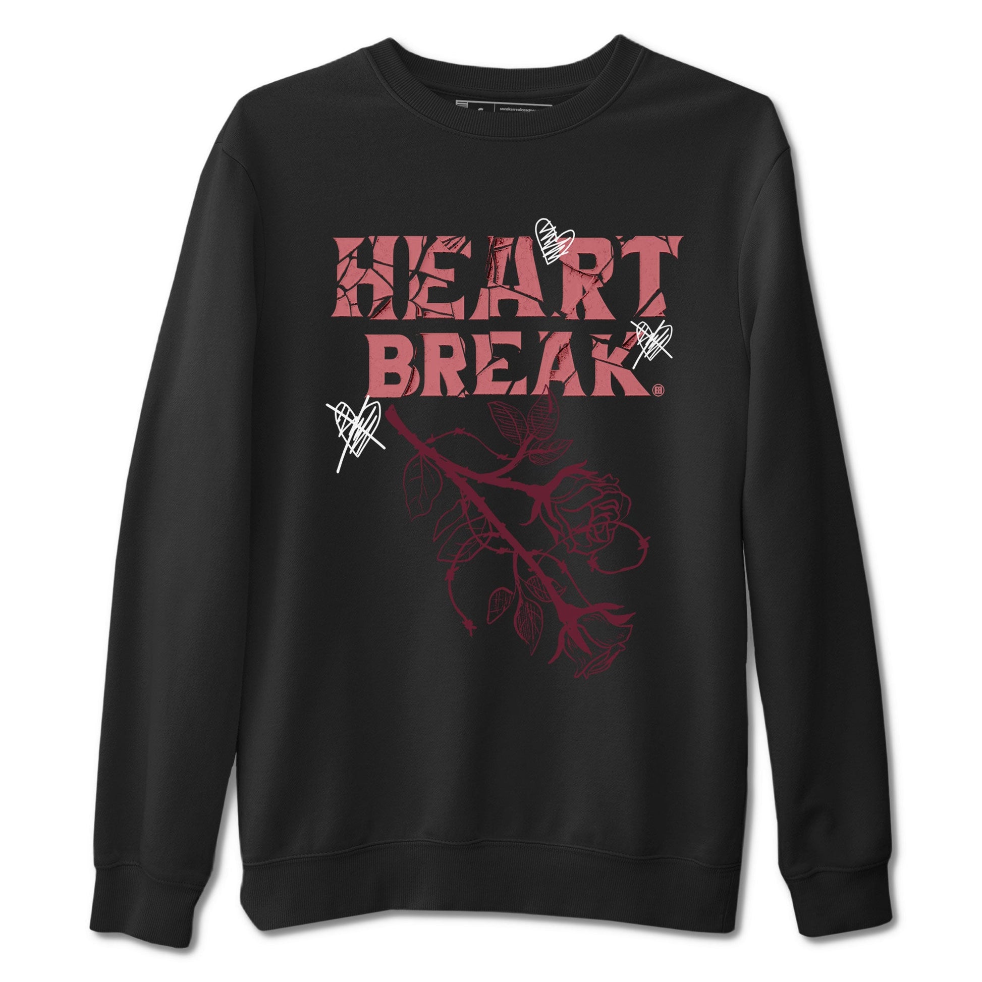 Dunks Valentines Day shirt to match jordans Heart Break sneaker tees Dunks Valentine's Day SNRT sneaker Release Tees unisex cotton Black 2 crew neck shirt