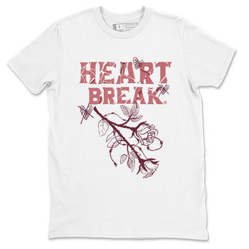 Dunks Valentines Day shirt to match jordans Heart Break sneaker tees Dunks Valentine's Day SNRT sneaker Release Tees unisex cotton White 2 crew neck shirt