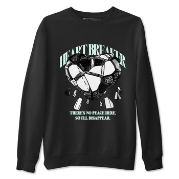 3s Green Glow shirt to match jordans Heart Breaker sneaker tees Air Jordan 3 Green Glow SNRT Sneaker Release Tees unisex cotton Black 2 crew neck shirt