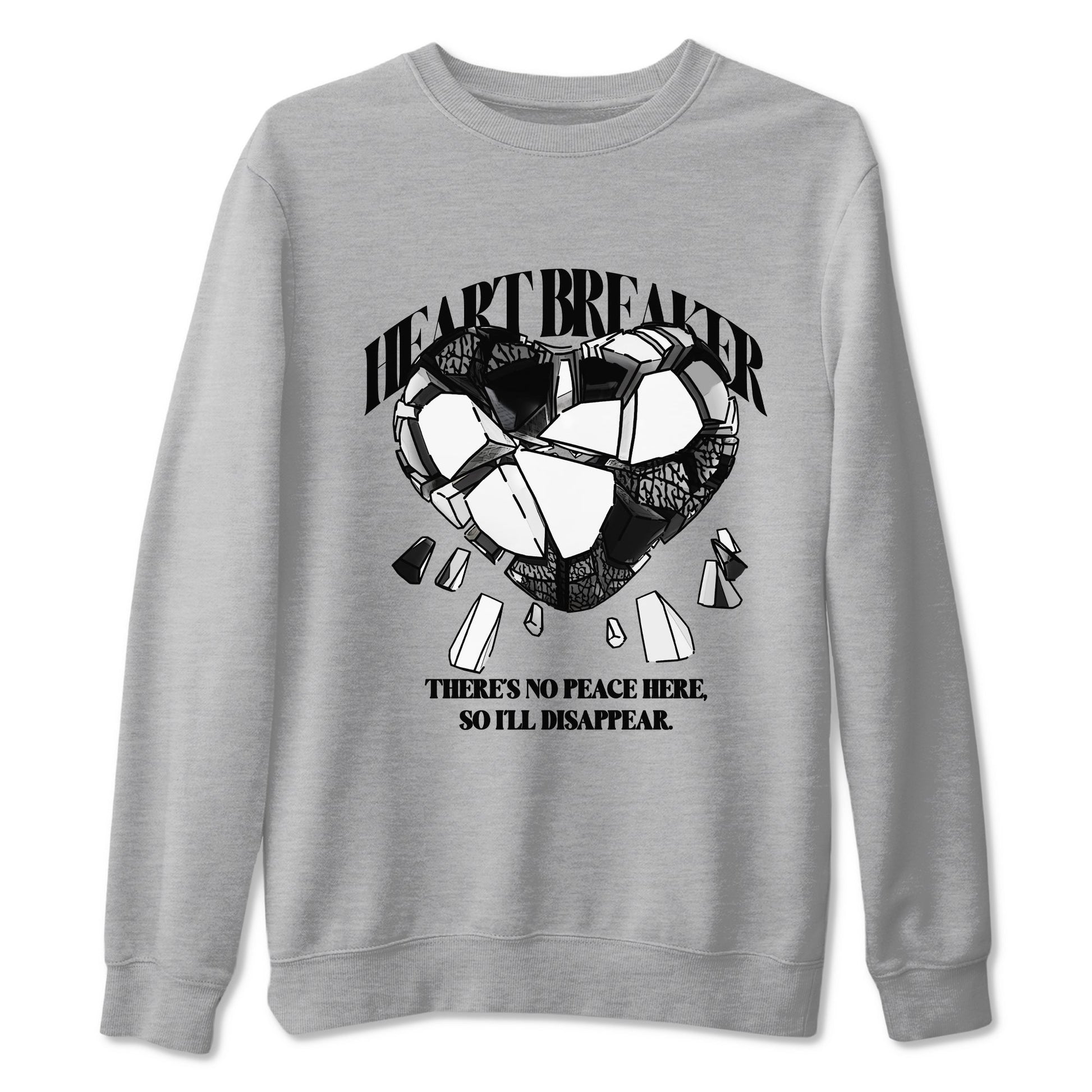 3s Green Glow shirt to match jordans Heart Breaker sneaker tees Air Jordan 3 Green Glow SNRT Sneaker Release Tees unisex cotton Heather Grey 2 crew neck shirt
