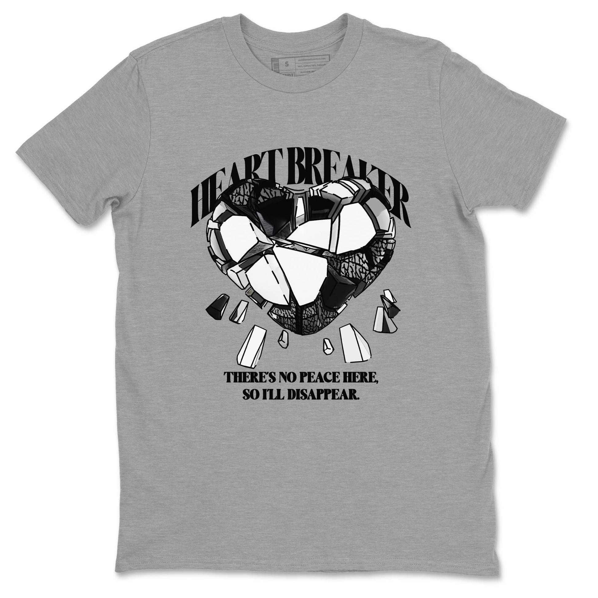 3s Green Glow shirt to match jordans Heart Breaker sneaker tees Air Jordan 3 Green Glow SNRT Sneaker Release Tees unisex cotton Heather Grey 2 crew neck shirt