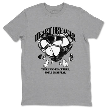 3s Green Glow shirt to match jordans Heart Breaker sneaker tees Air Jordan 3 Green Glow SNRT Sneaker Release Tees unisex cotton Heather Grey 2 crew neck shirt