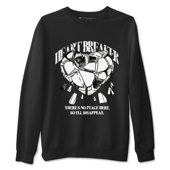 5s Sail shirt to match jordans Heart Breaker sneaker tees Air Jordan 5 Sail SNRT Sneaker Release Tees unisex cotton Black 2 crew neck shirt