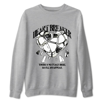 5s Sail shirt to match jordans Heart Breaker sneaker tees Air Jordan 5 Sail SNRT Sneaker Release Tees unisex cotton Heather Grey 2 crew neck shirt