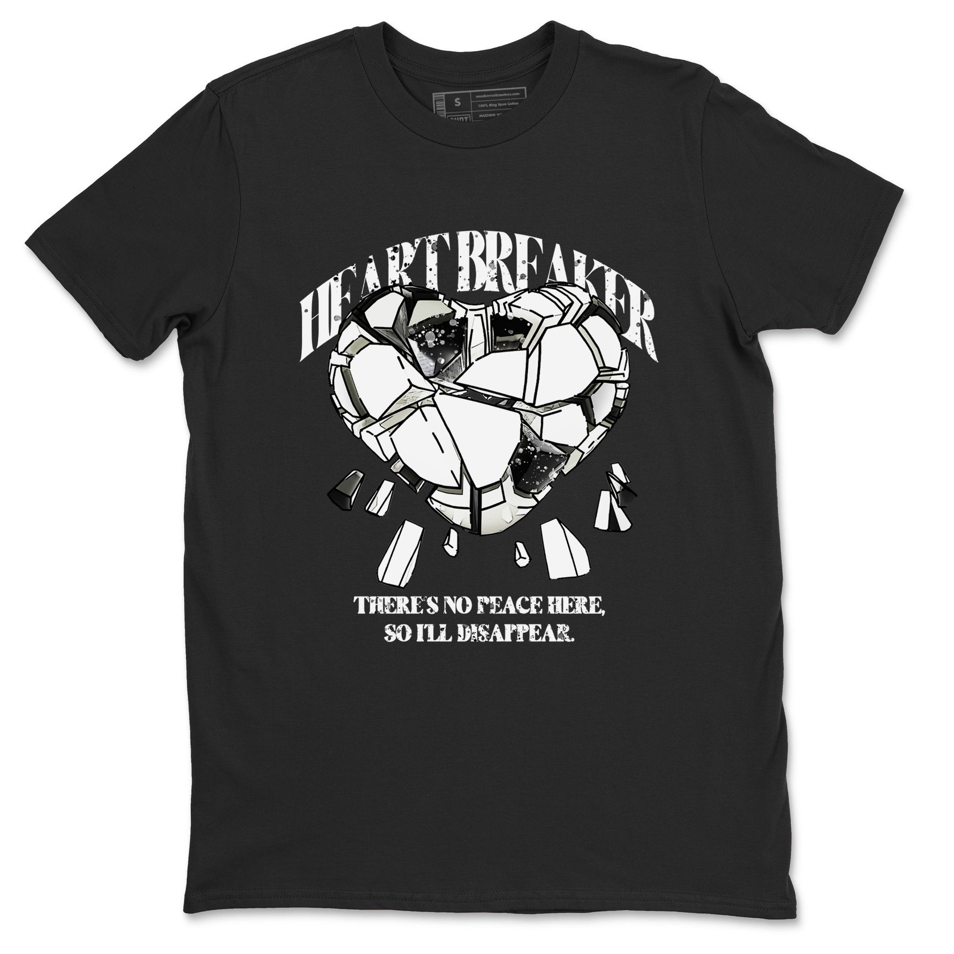 5s Sail shirt to match jordans Heart Breaker sneaker tees Air Jordan 5 Sail SNRT Sneaker Release Tees unisex cotton Black 2 crew neck shirt