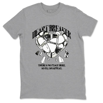 5s Sail shirt to match jordans Heart Breaker sneaker tees Air Jordan 5 Sail SNRT Sneaker Release Tees unisex cotton Heather Grey 2 crew neck shirt