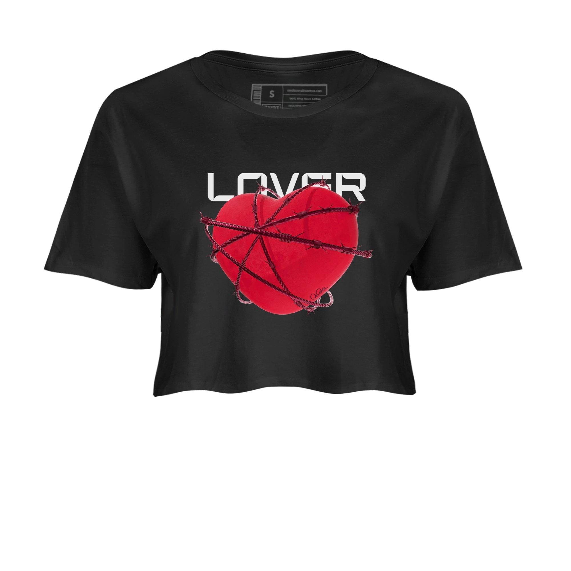 Air Force 1 Layers of Love shirt to match jordans Heart Lover sneaker tees af1 Layers of Love SNRT Sneaker Release Tees Black 2 crop length shirt
