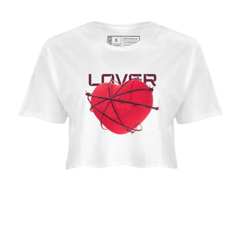 Air Force 1 Layers of Love shirt to match jordans Heart Lover sneaker tees af1 Layers of Love SNRT Sneaker Release Tees White 2 crop length shirt