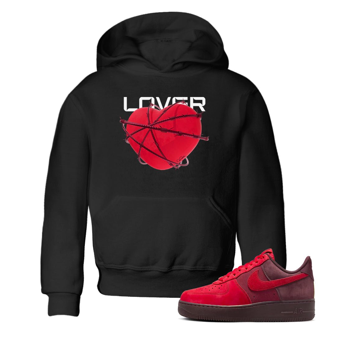 Air Force 1 Layers of Love shirt to match jordans Heart Lover sneaker tees af1 Layers of Love SNRT sneaker release tees baby toddler Black 1 cotton Shirt