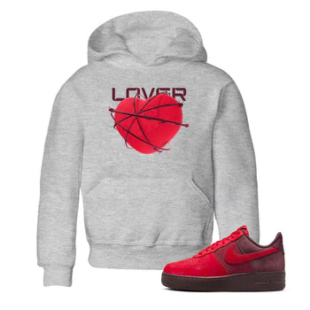 Air Force 1 Layers of Love shirt to match jordans Heart Lover sneaker tees af1 Layers of Love SNRT sneaker release tees baby toddler Heather Grey 1 cotton Shirt