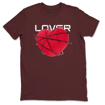 Air Force 1 Layers of Love shirt to match jordans Heart Lover sneaker tees af1 Layers of Love SNRT Sneaker Release Tees unisex cotton Maroon 2 crew neck shirt