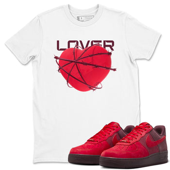 Air Force 1 Layers of Love shirt to match jordans Heart Lover sneaker tees af1 Layers of Love SNRT Sneaker Release Tees unisex cotton White 1 crew neck shirt