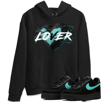 Air Force 1 Tiffany Sneaker Match Tees Heart Lover Sneaker Tees Nike Tiffany AF1Sneaker Release Tees Unisex Shirts Black 1