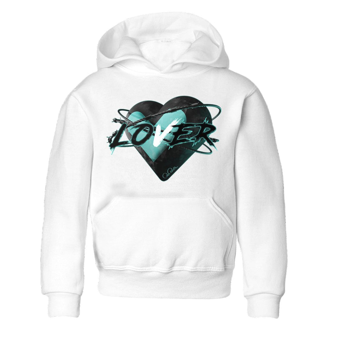 Air Force 1 Tiffany Sneaker Match Tees Heart Lover Sneaker Tees Nike Tiffany AF1Sneaker Release Tees Kids Shirts White 2