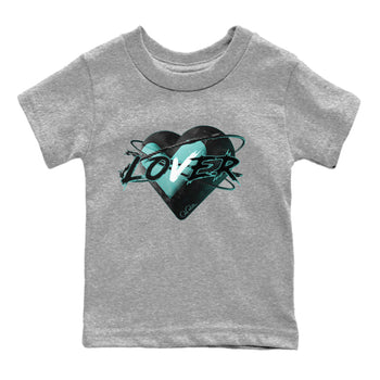 Air Force 1 Tiffany Sneaker Match Tees Heart Lover Sneaker Tees Nike Tiffany AF1Sneaker Release Tees Kids Shirts Heather Grey 2