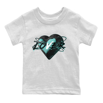 Air Force 1 Tiffany Sneaker Match Tees Heart Lover Sneaker Tees Nike Tiffany AF1Sneaker Release Tees Kids Shirts White 2
