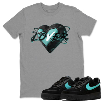 Air Force 1 Tiffany Heart Lover Crew Neck Sneaker Tees Nike Tiffany AF1Sneaker T-Shirts Size Chart