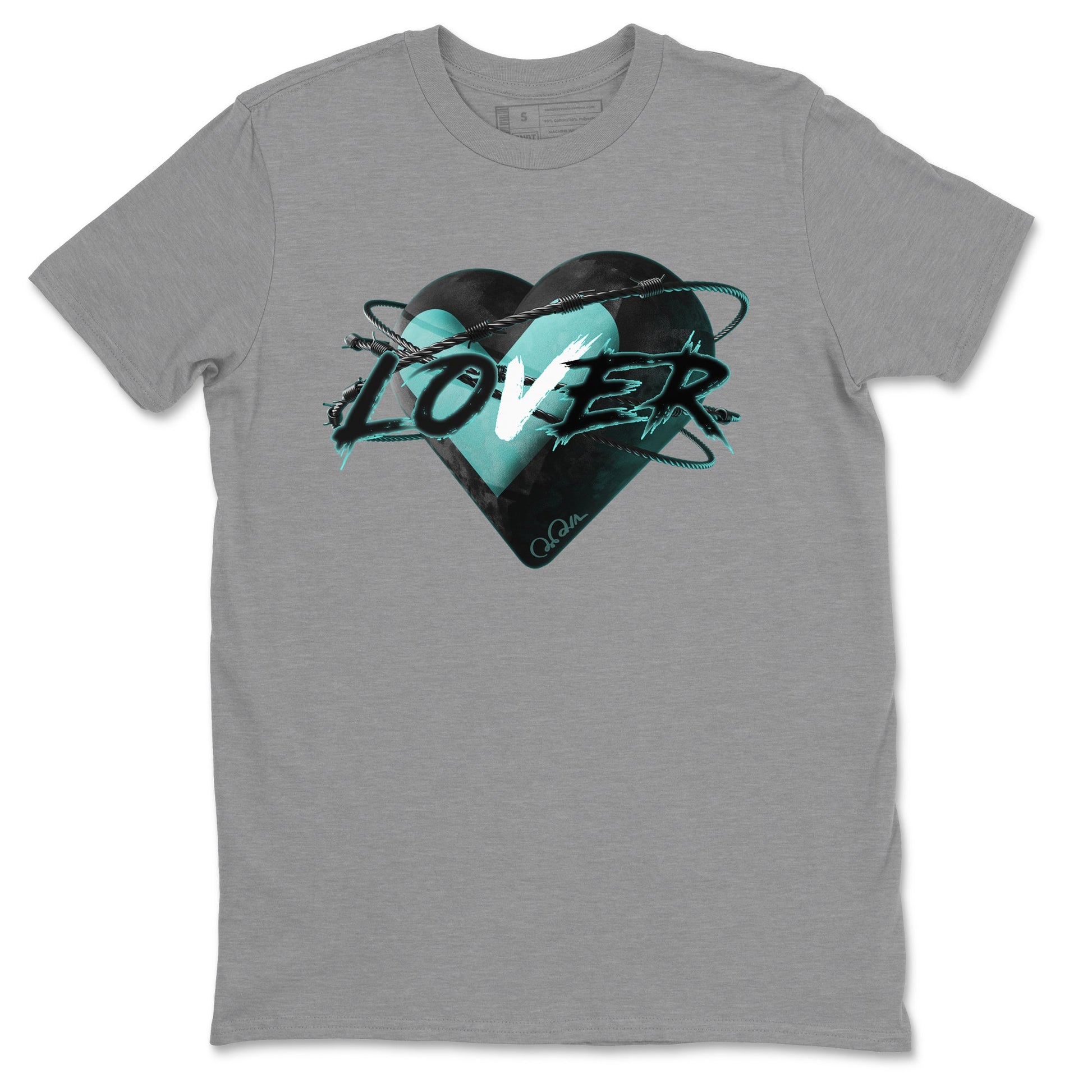 Air Force 1 Tiffany Sneaker Match Tees Heart Lover Sneaker Tees Nike Tiffany AF1Sneaker Release Tees Unisex Shirts Heather Grey 2