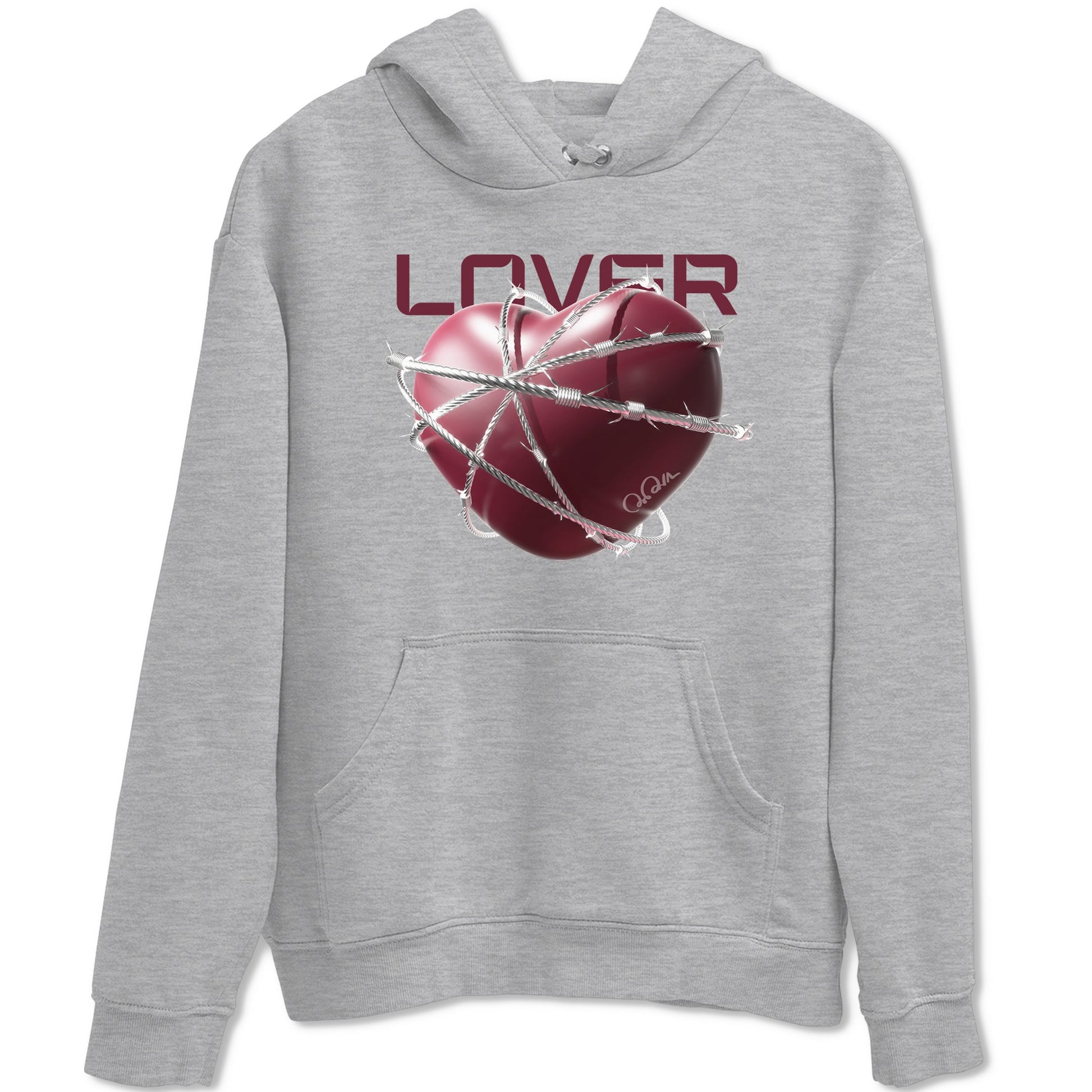 Air Jordan 1 Metallic Burgundy shirt to match jordans Heart Lover sneaker tees AJ1 Metallic Burgundy SNRT Sneaker Release Tees Unisex Heather Grey 2 T-Shirt