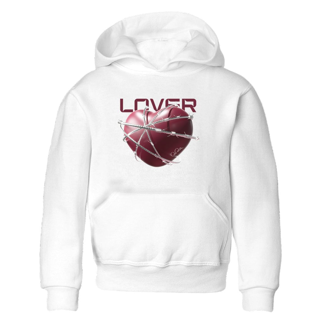 Air Jordan 1 Metallic Burgundy shirt to match jordans Heart Lover sneaker tees AJ1 Metallic Burgundy SNRT Sneaker Release Tees Baby Toddler White 2 T-Shirt