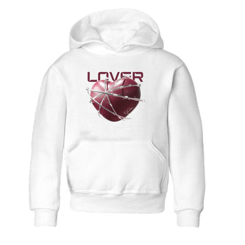Air Jordan 1 Metallic Burgundy shirt to match jordans Heart Lover sneaker tees AJ1 Metallic Burgundy SNRT Sneaker Release Tees Baby Toddler White 2 T-Shirt
