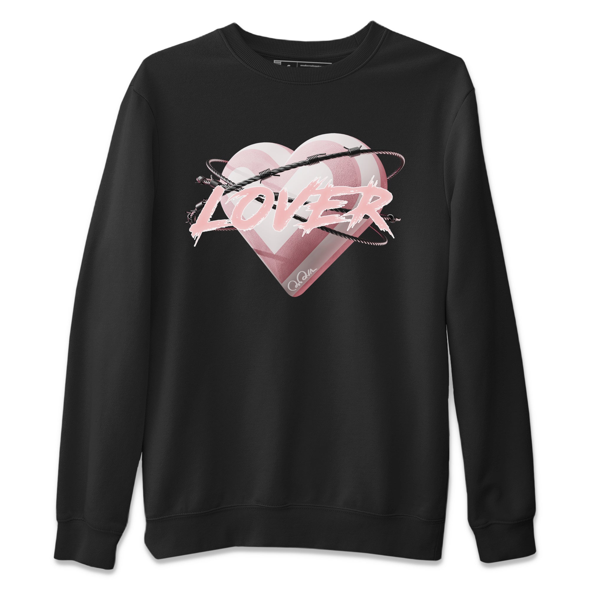 AJ1 Retro High OG Washed Pink Sneaker Match Tees Heart Lover Sneaker Tees AJ1 Retro High OG Washed Pink Sneaker Release Tees Unisex Shirts Black 2