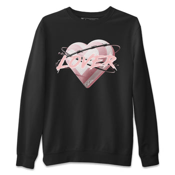 AJ1 Retro High OG Washed Pink Sneaker Match Tees Heart Lover Sneaker Tees AJ1 Retro High OG Washed Pink Sneaker Release Tees Unisex Shirts Black 2
