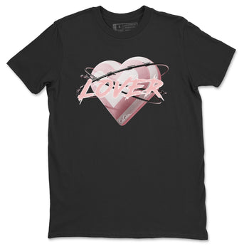 AJ1 Retro High OG Washed Pink Sneaker Match Tees Heart Lover Sneaker Tees AJ1 Retro High OG Washed Pink Sneaker Release Tees Unisex Shirts Black 2